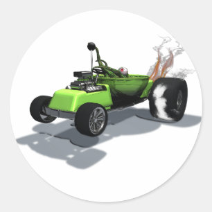 Sonderbarer Rad-Sache-Mobile-Aufkleber Runder Aufkleber