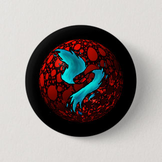 sonderbarer roter Ball Button