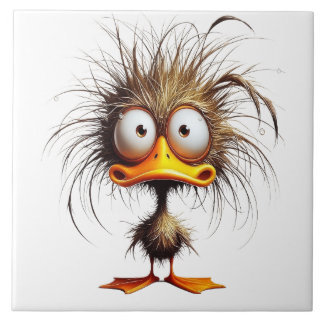 Sonderbarer Vogel Fliese