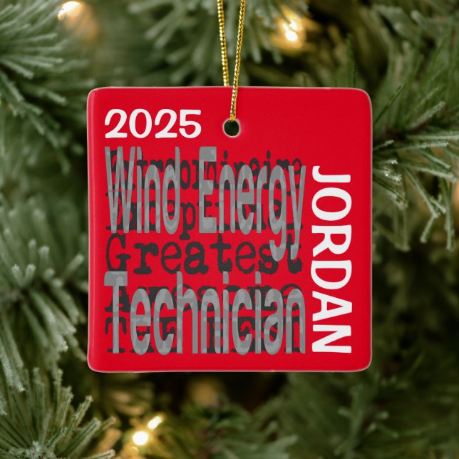 Sonderbeauftragter für Windenergie CUSTOM Keramikornament (Baum)