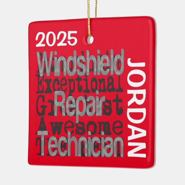 Sonderbeauftragter für Windschutzscheibenreparatur Keramikornament (Links)