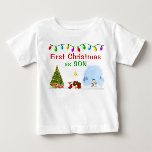 Sonderbestellung Erstes Weihnachten als Sohn Shirt