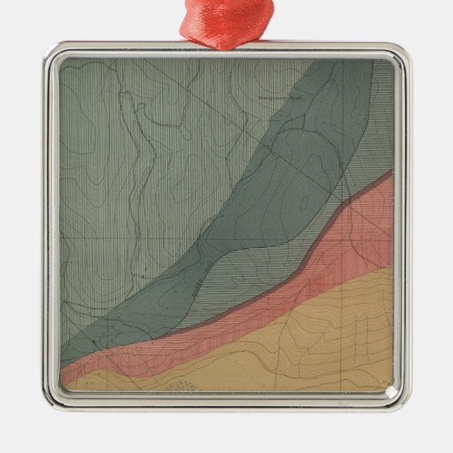 Sonderblatt Atlantik Karte für Jäger Park Ornament Aus Metall (Vorne)