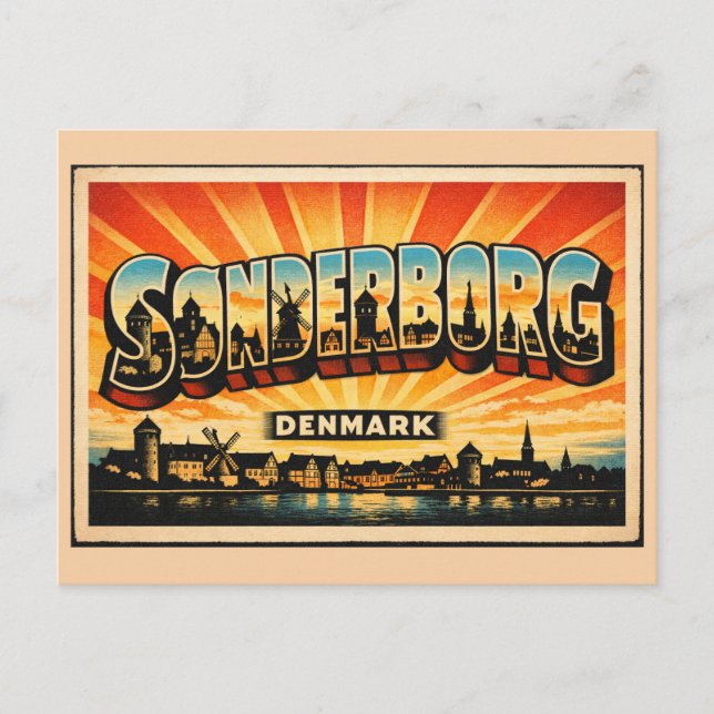 Sønderborg Dänemark Schloss Postkarte (Vorderseite)