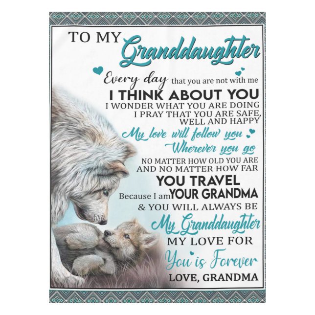 Sonderbrief an meine Großmutter von Oma Tischdecke (Vorderseite)