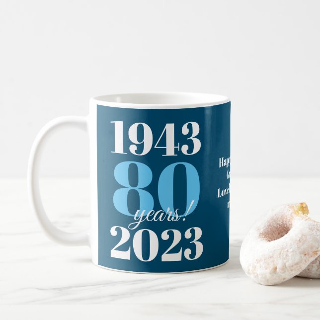 Sonderdatum des 80. kaffeetasse (Mit Donut)