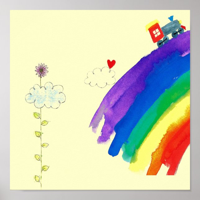 Sonderdruck für Regenbogenzüge Poster (Vorne)