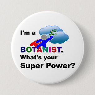 Sonderentwurf Botanist Superhero Button
