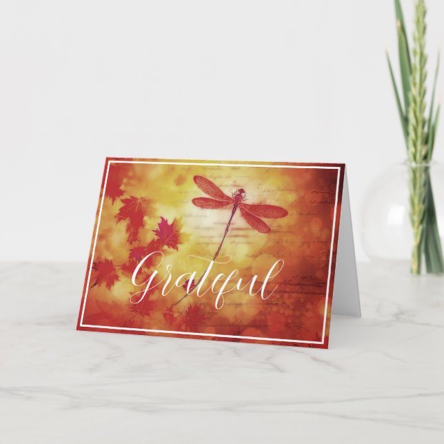 Sonderkarte für Herbst-Libellen Karte (Vorderseite)