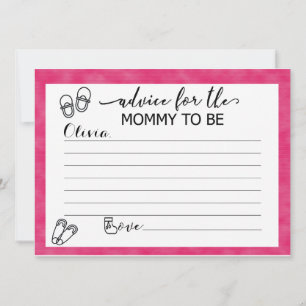 Sonderkarten für die Mama im Babydusche Einladung