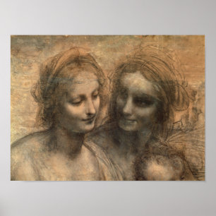 Sonderkommando der Köpfe der Jungfrau und des St Poster