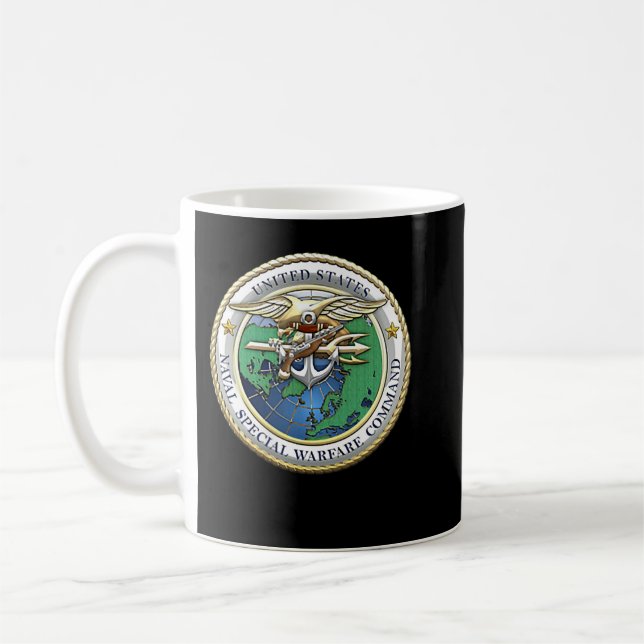 Sonderkommando der US-Marine NSWC Militärvet Kaffeetasse (Links)