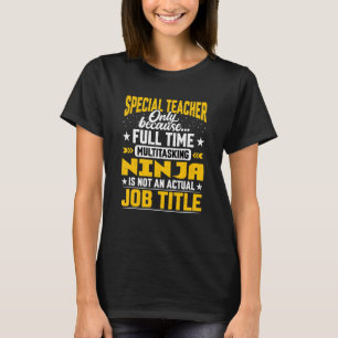 Sonderlehrer Jobtitel Autismus Pädagoge Instrukto T-Shirt