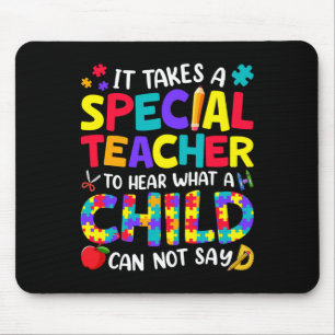 Sonderlehrer zu hören, was ein Kind Autismus Aware Mousepad