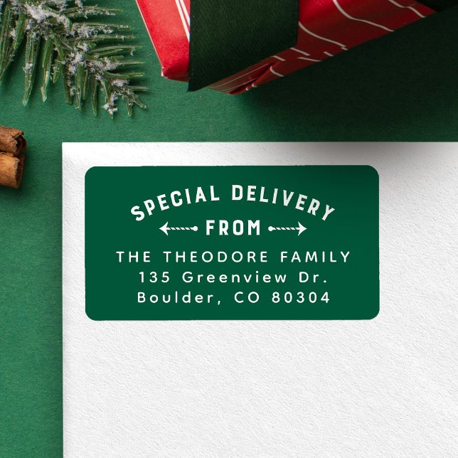 Sonderlieferung aus der grünen Rücksendeadresse Adressaufkleber (Von Creator hochgeladen)
