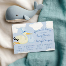 Sonderlieferung!  Blue Stork Baby Dusche