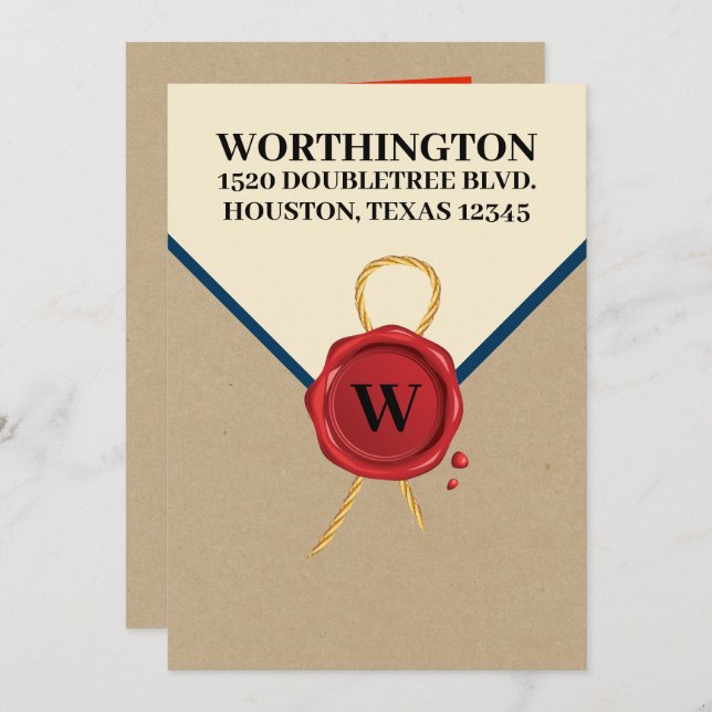 Sonderlieferung für jeden Anlaß Einladung (Vorne/Hinten)