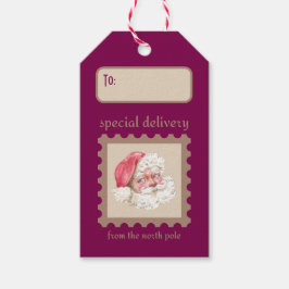 Sonderlieferung für Retro-Papier Briefmarke Weihna Geschenkanhänger