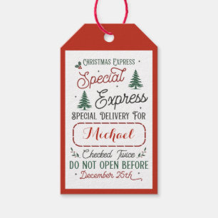 Sonderlieferung Gift Tags vom Santa North Pole Geschenkanhänger