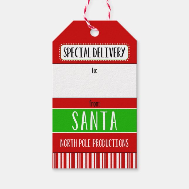 Sonderlieferung vom Santa Geschenkanhänger (Vorderseite)