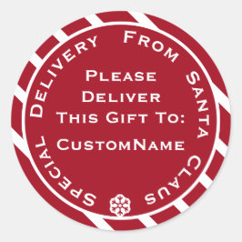 Sonderlieferung vom Weihnachtsgeschenk des Weihnac Runder Aufkleber