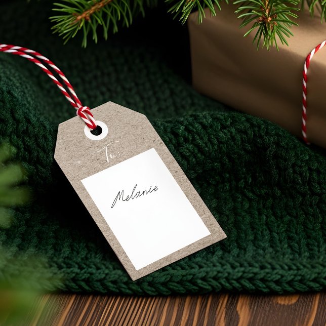 Sonderlieferung von Kraftpapier Geschenkanhänger (Special Delivery Parcel To From Kraft Paper Gift Tags)