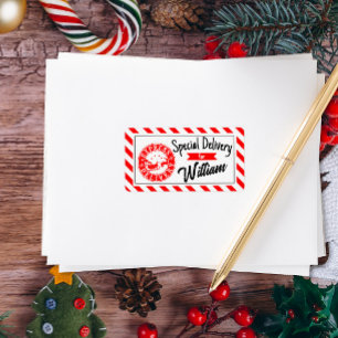 Sonderlieferung von Santa Weihnachtsgeschenk Adressaufkleber