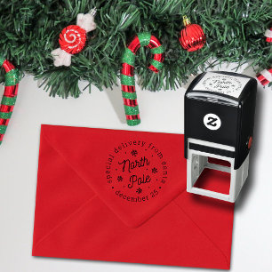 Sonderlieferung von Weihnachten an den Nordpol Permastempel