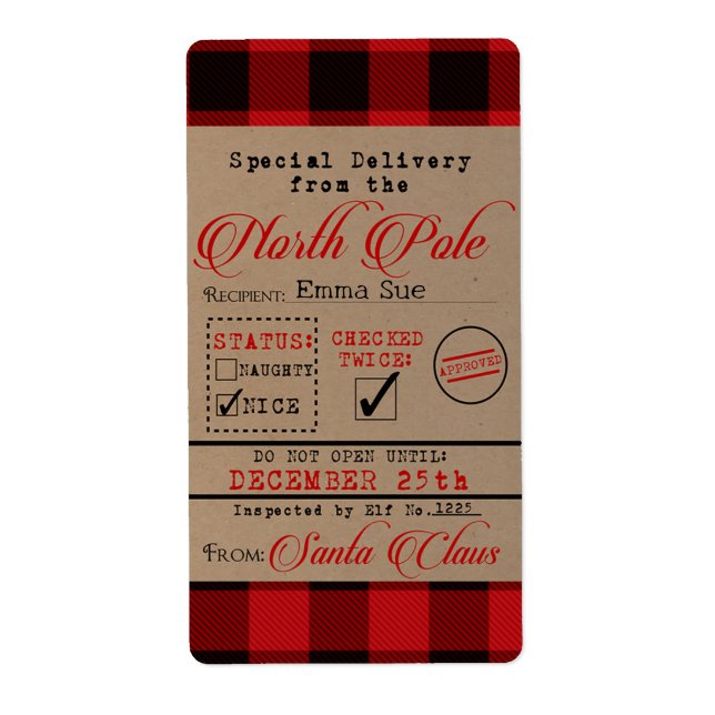 Sonderlieferung von Weihnachtsgeschenktafeln (Vorne)