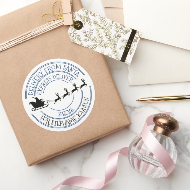 Sonderlieferung Weihnachtsgeschenk Runder Aufkleber (Schenken)