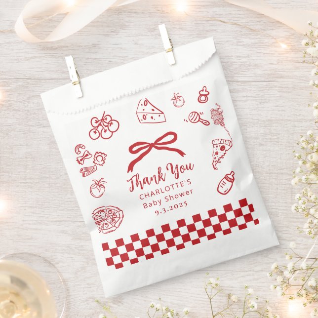 Sonderlieferung Whimsical Bow Babyparty Geschenktütchen (Ausgeschnitten)