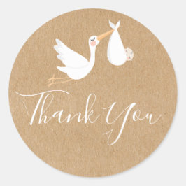 Sonderlieferwagen und Neugeborene Runder Aufkleber