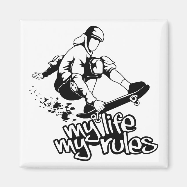 Sondermagnet auf der Skateboard Magnet (Vorne)