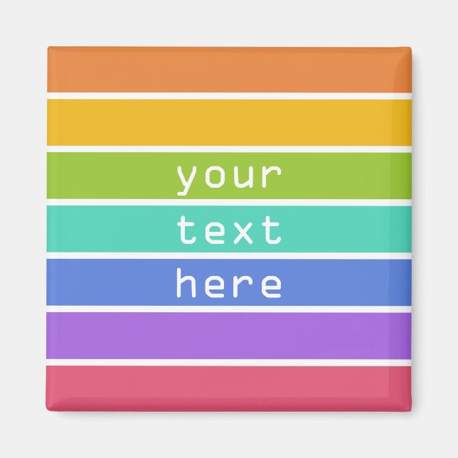 Sondermagnete in Regenbogenfarben Magnet (Vorne)