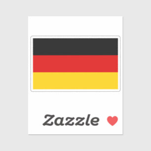 Sondermaßgeschneiderte Flagge Deutschlands Aufkleber
