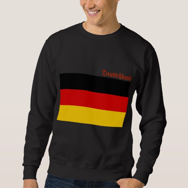 Sondermaßgeschneiderte Flagge Deutschlands  Sweatshirt (Vorderseite)