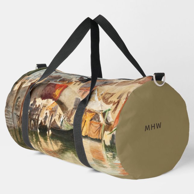 Sondermonogramm für Venedig Art Duffle Bag (Linke Ecke)