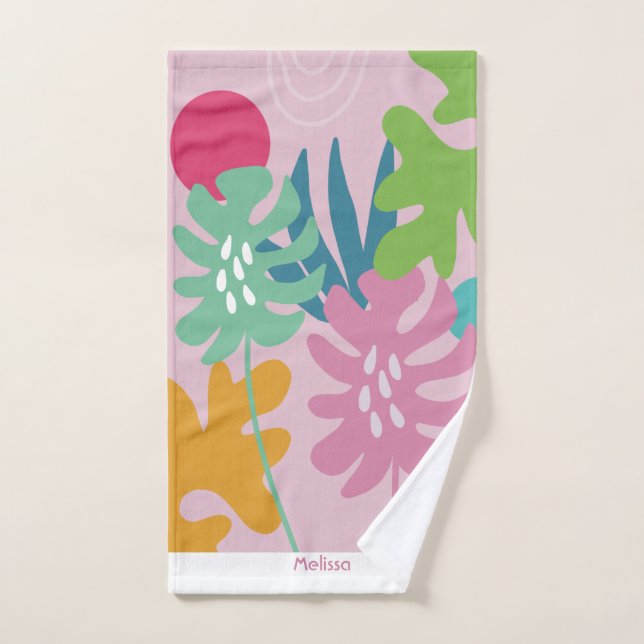 Sondername Modernes, tropisches Tuch mit Blumen un (Handtuch)