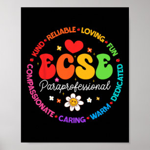 Sonderpädagogik für frühe Kindheit Sped Ecse Hilfs Poster
