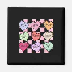 Sonderpädagogik-Lehrer Candy Heart Valentinstag D Magnet
