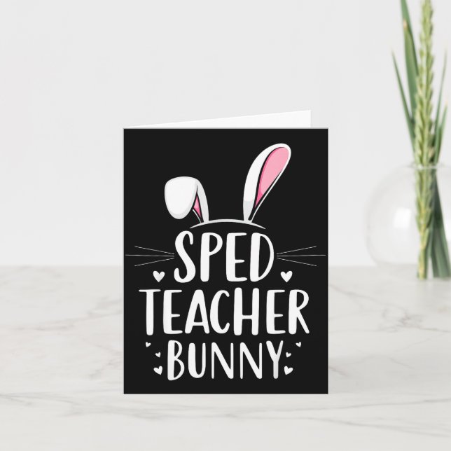 Sonderpädagogik-Lehrerin Bunny Ostern Sonderpädago Karte (Vorderseite)