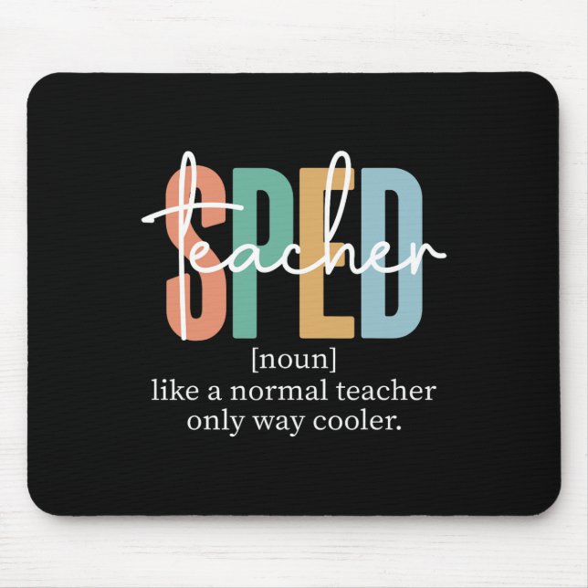 Sonderpädagogik Sped Lehrer Definition Für Frauen Mousepad (Vorne)