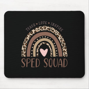 Sonderpädagogik Sped Sped-Team Leopard Regenbogen  Mousepad