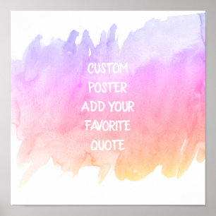 Sonderposter fügen Sie Ihr eigenes Angebot Aquarel Poster