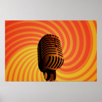 Sonderposter für Retro-Mikrofone