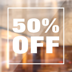 Sonderrabatt Fensteraufkleber