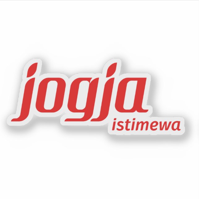 Sonderregion Yogyakarta-Logo, Indonesien Aufkleber (Vorderseite)