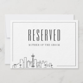 Sonderreservierter Sitzplatz | Seattle Wedding Einladung