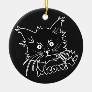 Sonderschmuck für die Black Cat Keramikornament