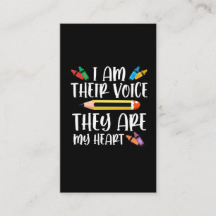 Sonderschullehrer Bildung Kinder zurück zur Schul Visitenkarte